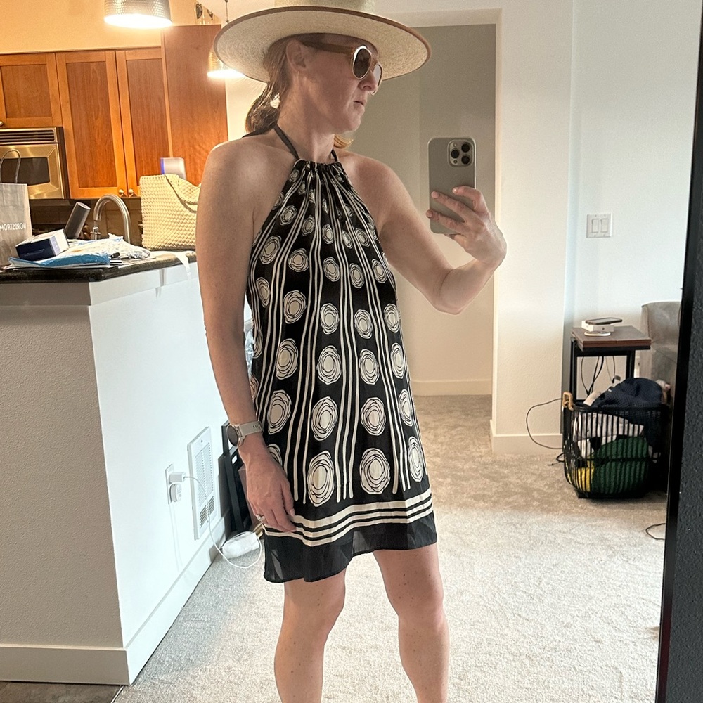 Glam Halter Scarf Style Dress